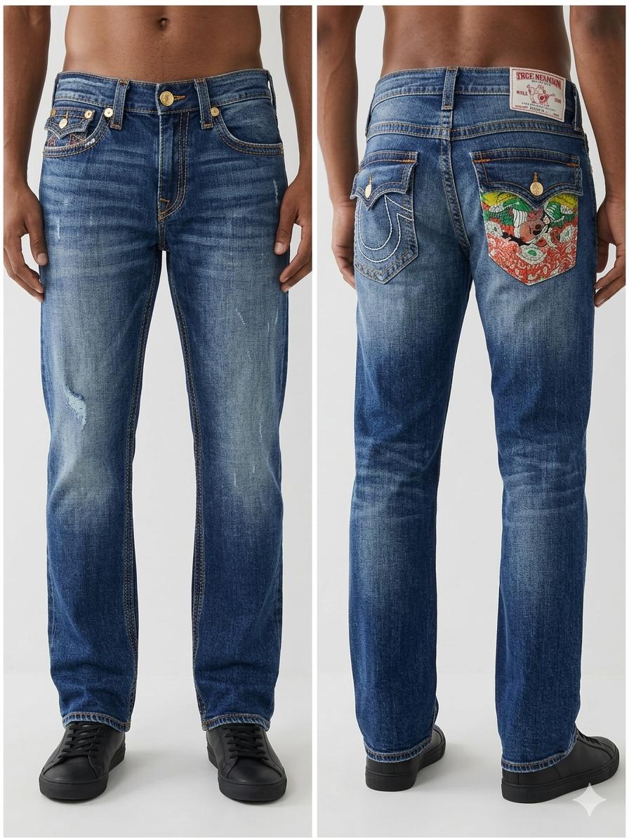 True Religion Men's Straight Fit Jeans