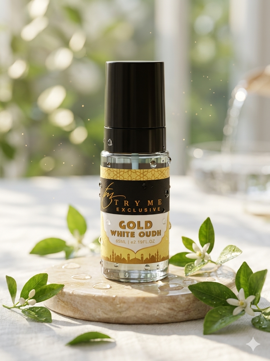 Gold White Oudh – TRY ME Exclusive Attar Roll-On | 65ml