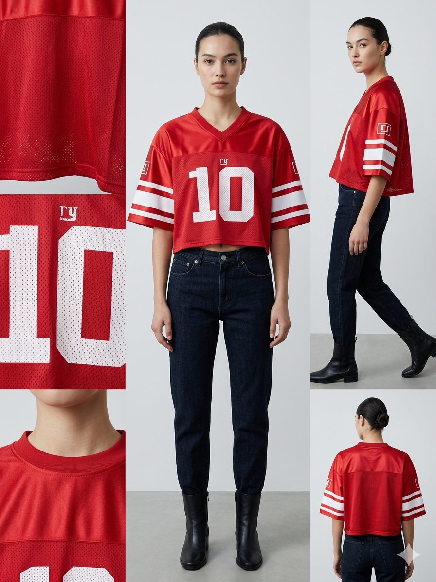 NY #10 Crop Football Jersey – TRY ME Exclusive