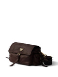 Prada Re-Nylon Flap Shoulder Bag – Dark Brown
