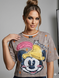 Mickey Sequin Graphic Crop Tee – TRY ME