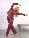 Metallic Shimmer Oversized Top & Wide-Leg Trouser Co-ord Set – TRY ME