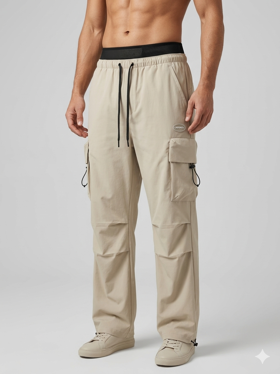Original Tactical Cargo Jogger Pants – Stone Beige – TRY ME